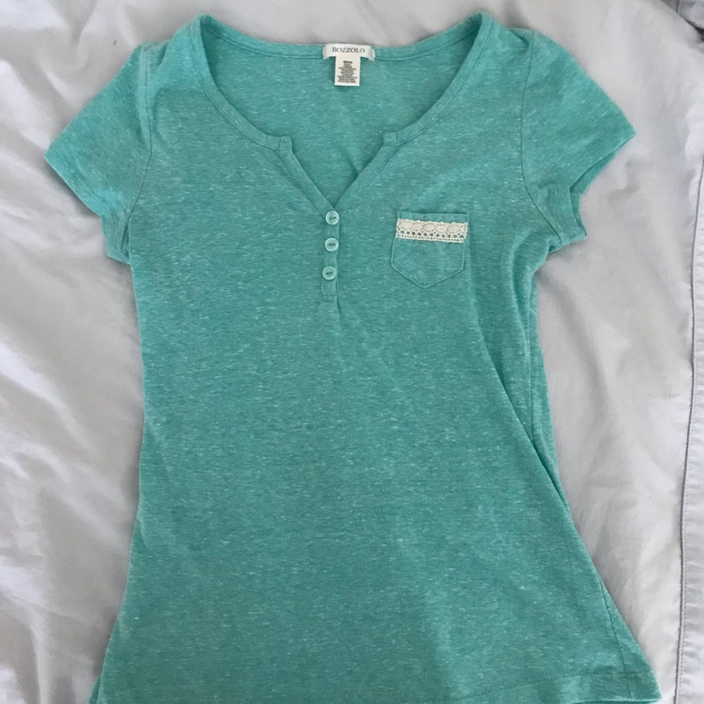 Mint Green Pocket Tee